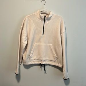 PINK fleece half zip